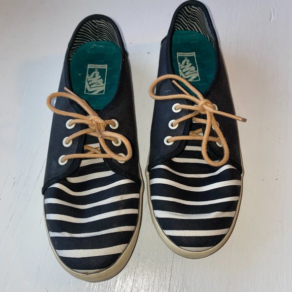 Vans Shoes - Black and White Vans Surf Sider